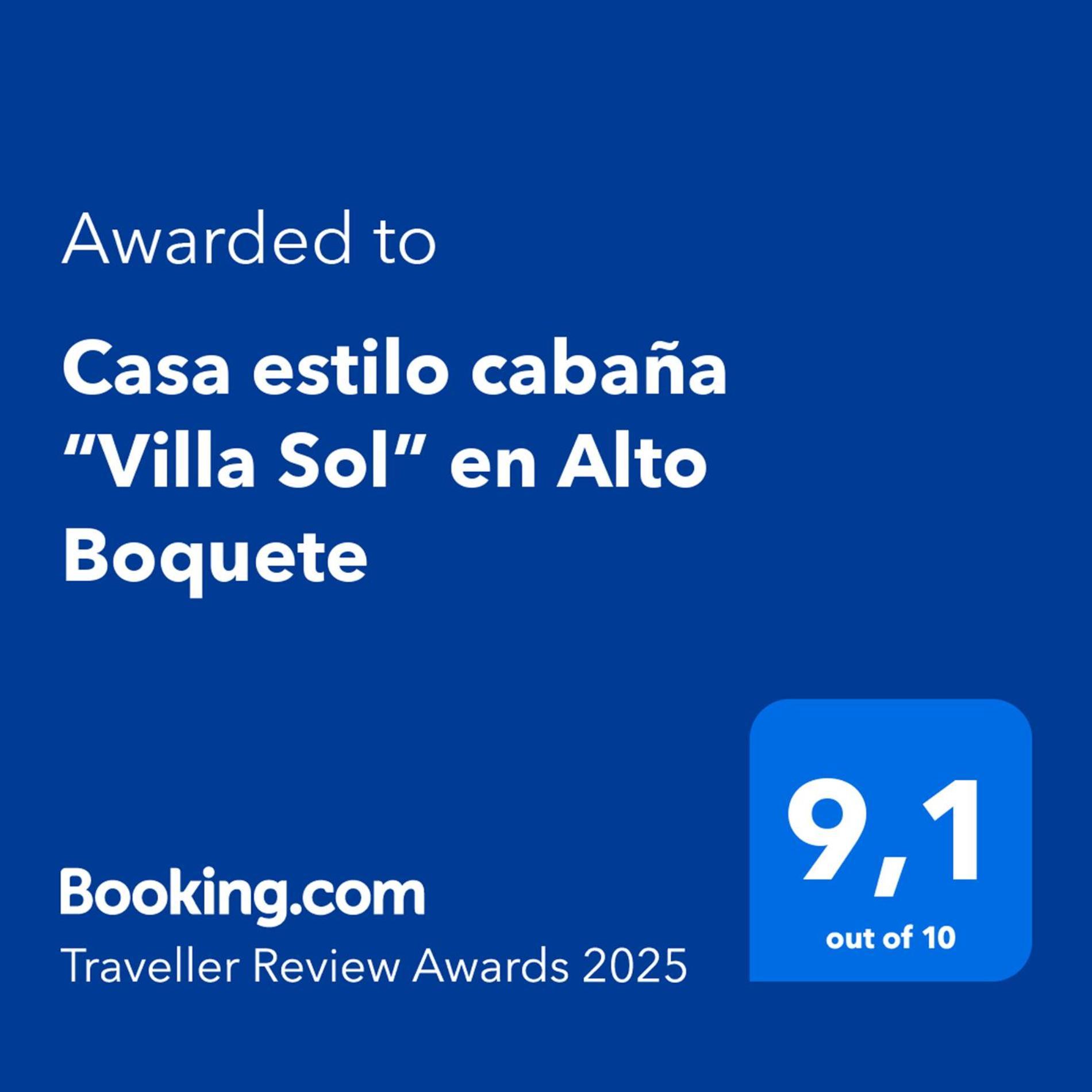 Casa Estilo Cabana “Villa Sol” En Alto Бокете Экстерьер фото